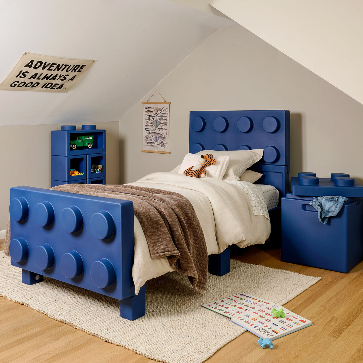 Contemporary Builders Twin Bed