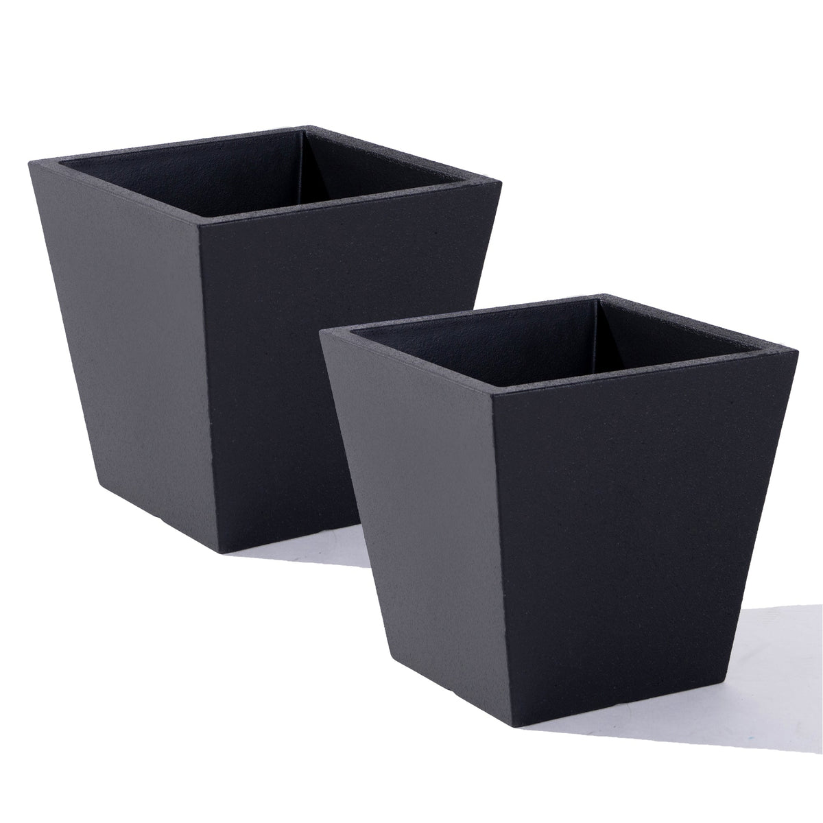 Tremont Short Square Planter 14" H x 15" W- Set of 2