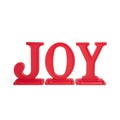 Paintable Large Outdoor 3-Piece Christmas JOY Letters Decoration - Red