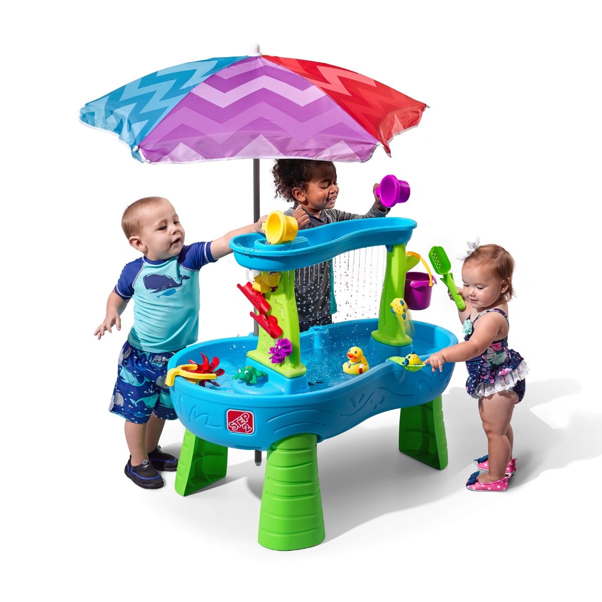 Rain Showers Splash Pond Water Table with Umbrella